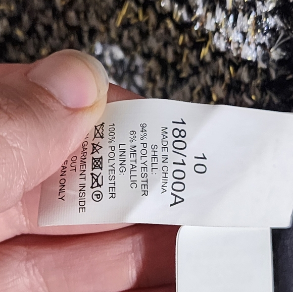 Kate Spade Chic Black and White Tweed Jacket - Picture 4 of 6